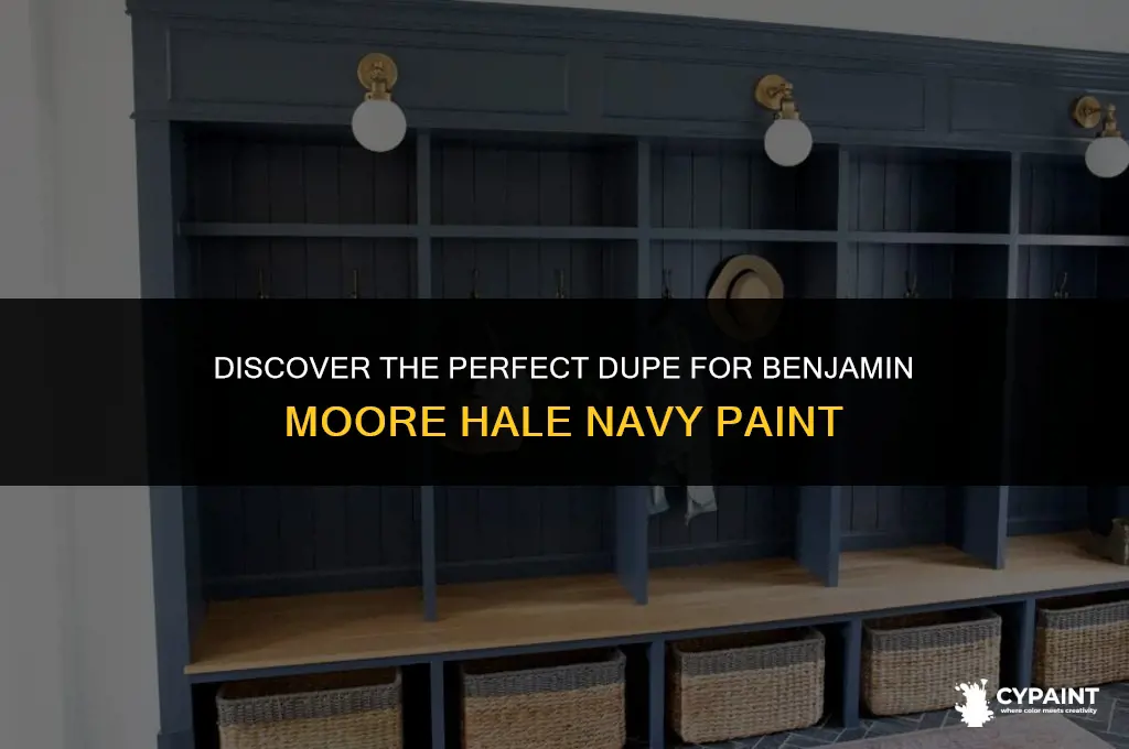what is a dupe for benjamin moore hale navy paint