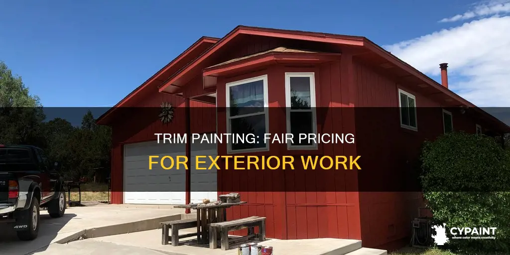what is a fair price for outside trim painting
