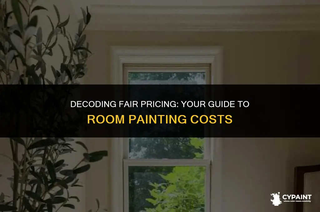 what is a fair price to have a room painted