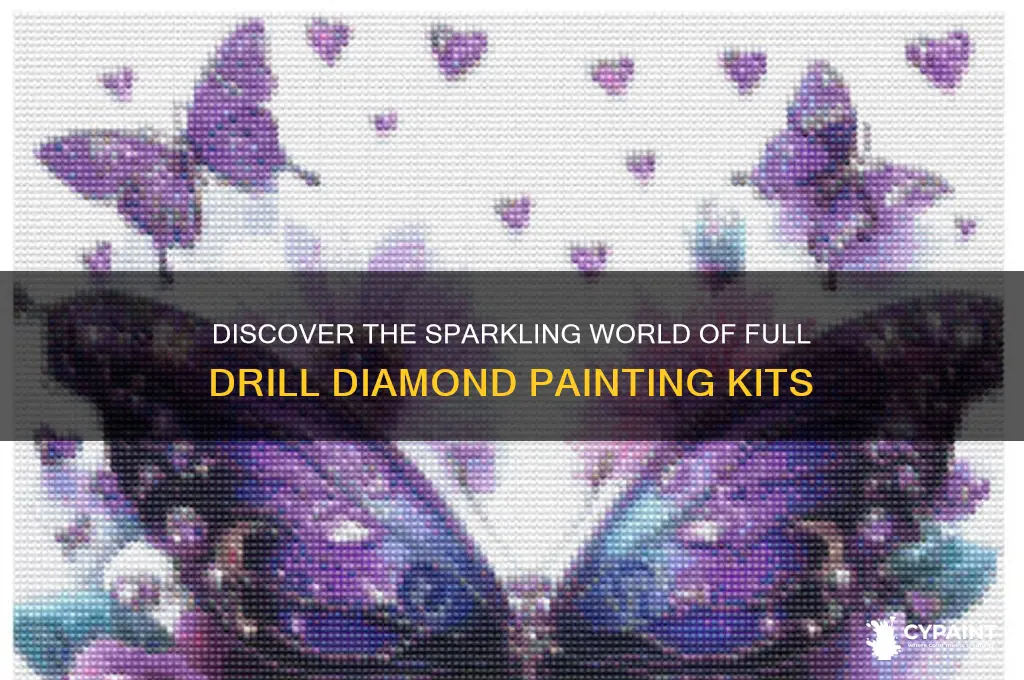 what is a full drill diamond painting kit