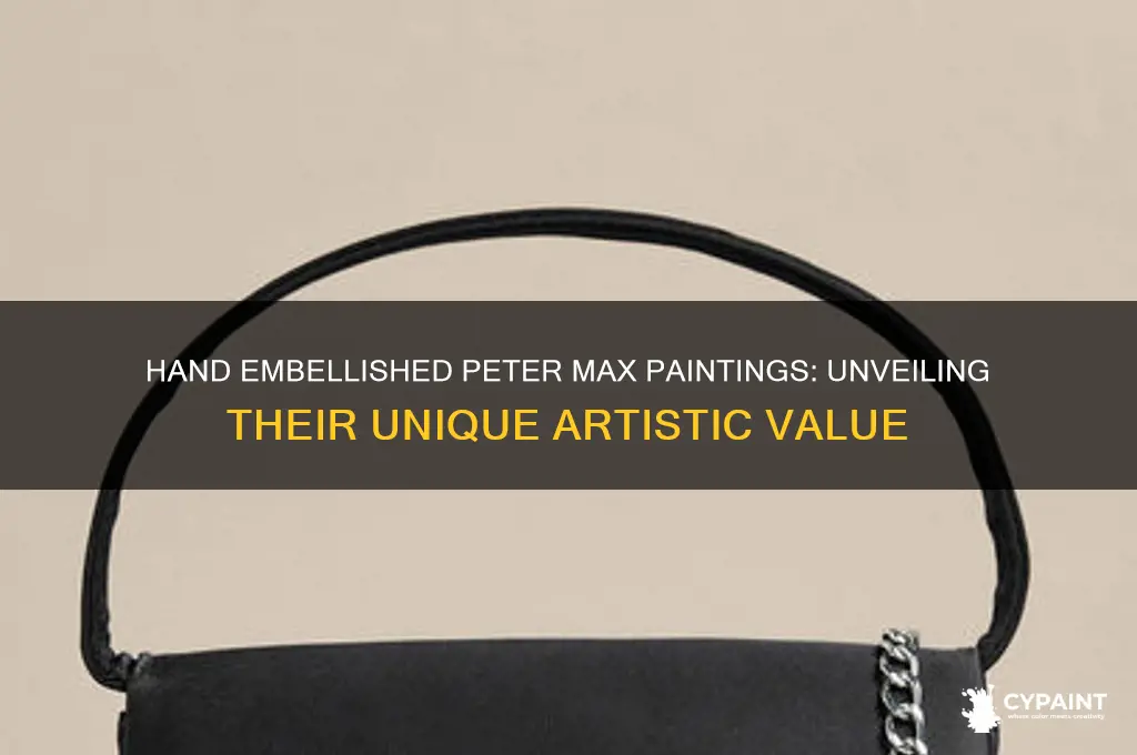 what is a hand embellished peter max painting