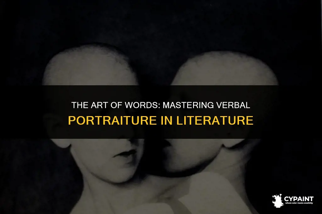 what is a literary technique of painting a verbal portrait