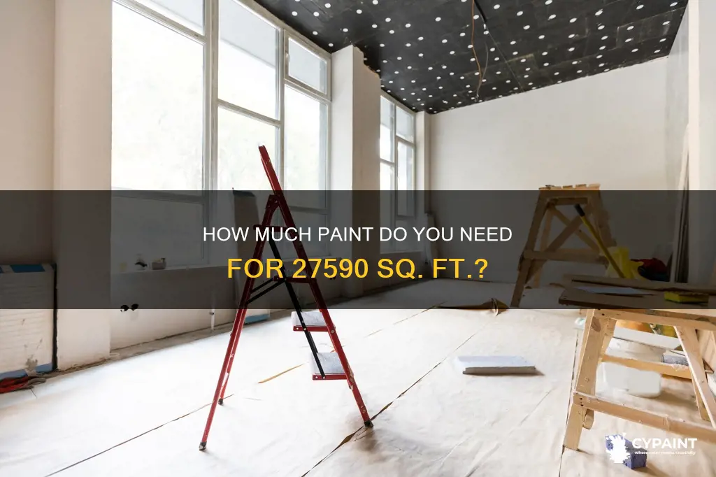 what is a paint rate for 27590 square feet