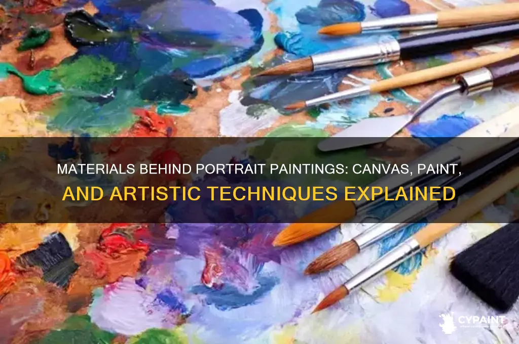 what is a portriat painting made out of