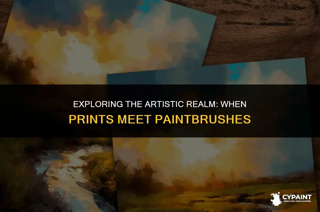 what is a print called when it has been painted