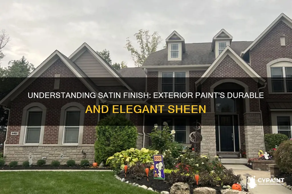 what is a satin finish on exterior paint