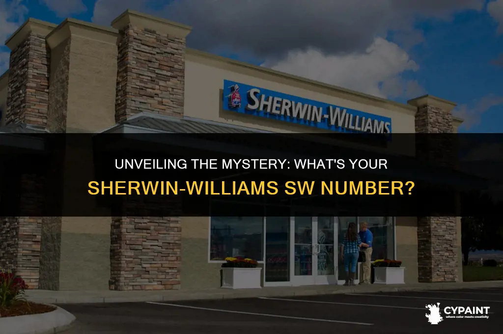 what is a sw number on sherwin williams custom paint