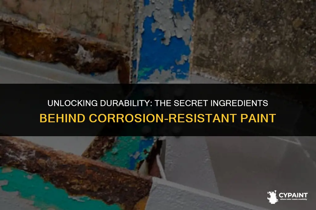 what is added to paint making it resistant to corrosion