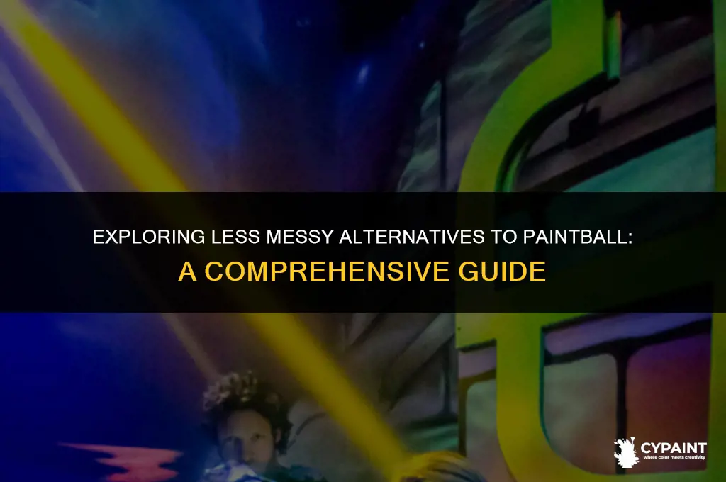 what is an alternate non messy alternative to paint ball
