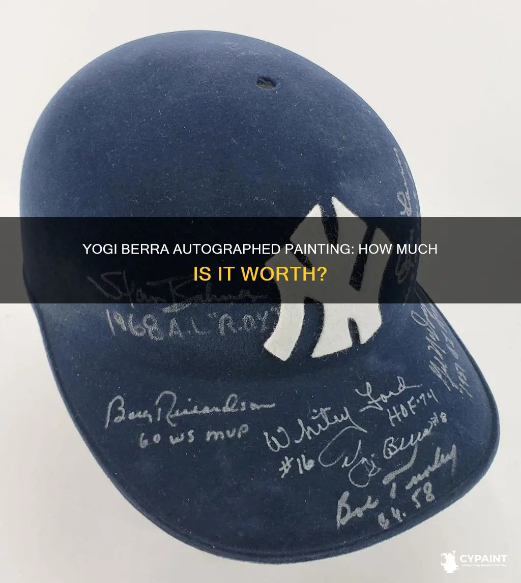 what is an autographed painting of yogi berra worth