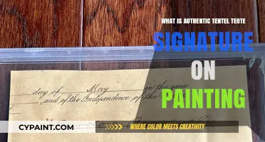 Authentic Tentel Teote Signature: Unveiling the Artist's Mark on Paintings