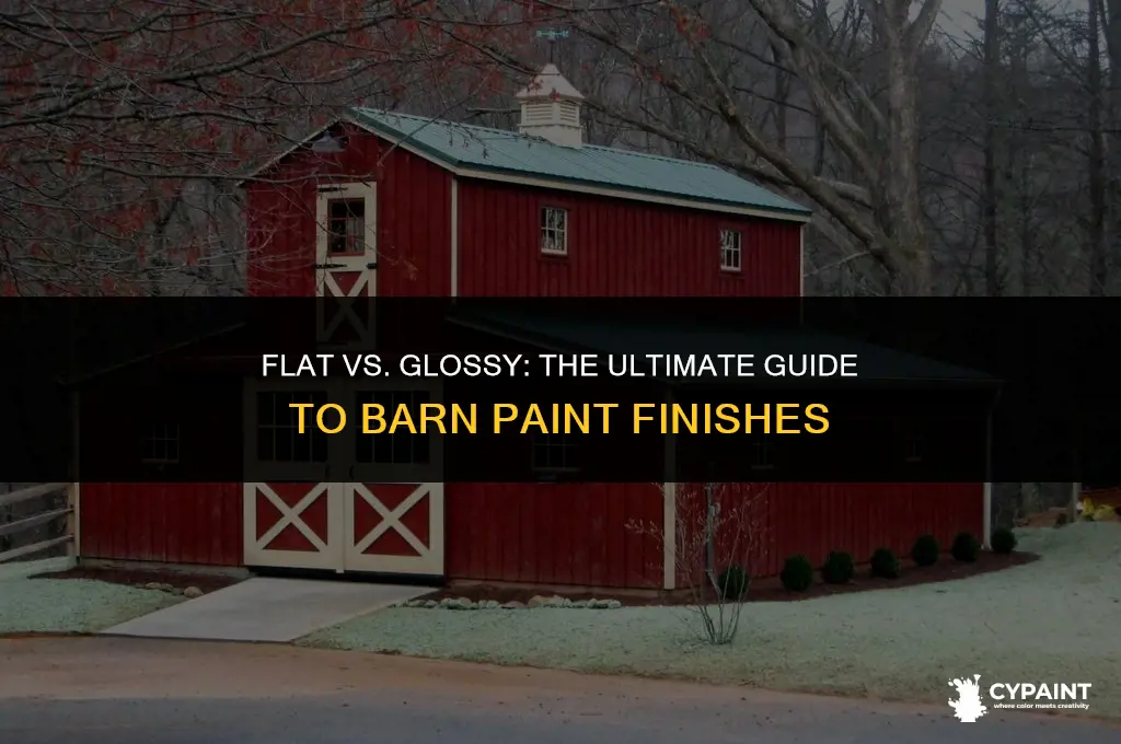 what is better for a barn paint flat or glassy