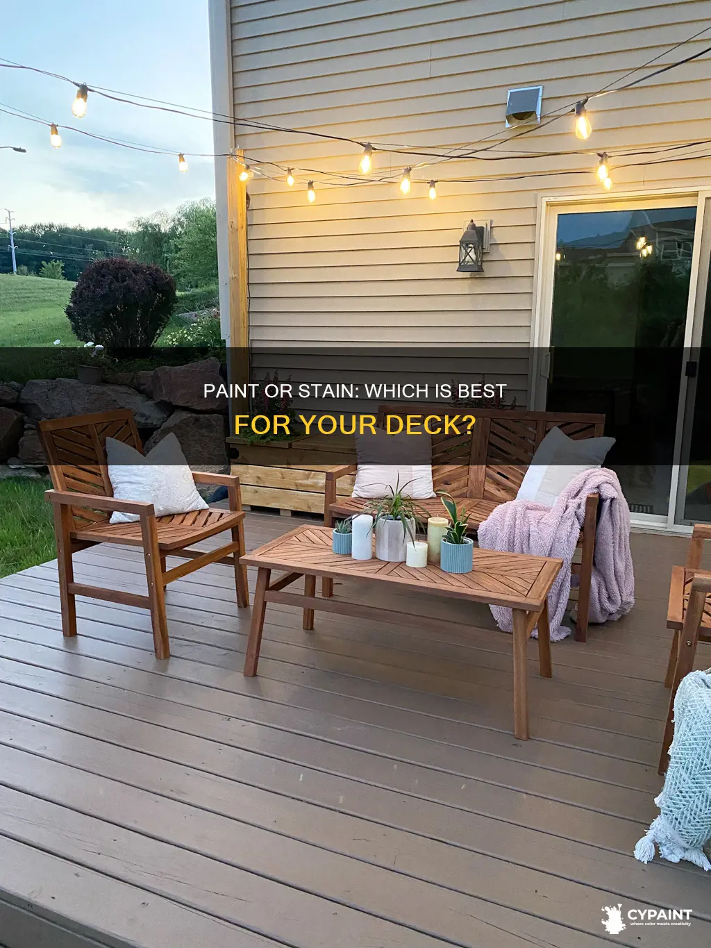 what is better for a deck paint or stain