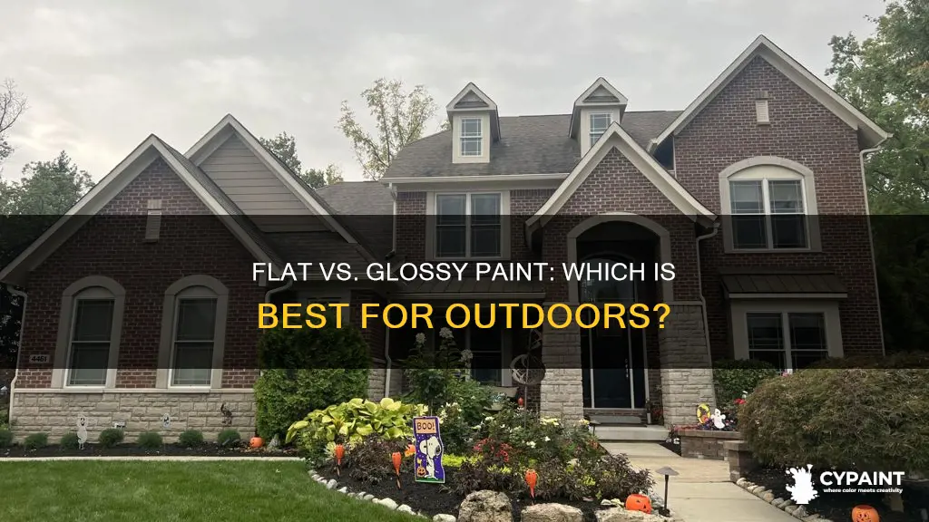 what is better for outside paint flat or glassy
