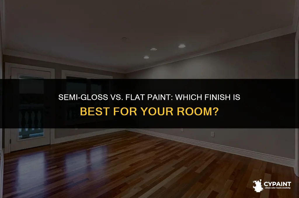 what is better for rooms semi gloss or flat paint