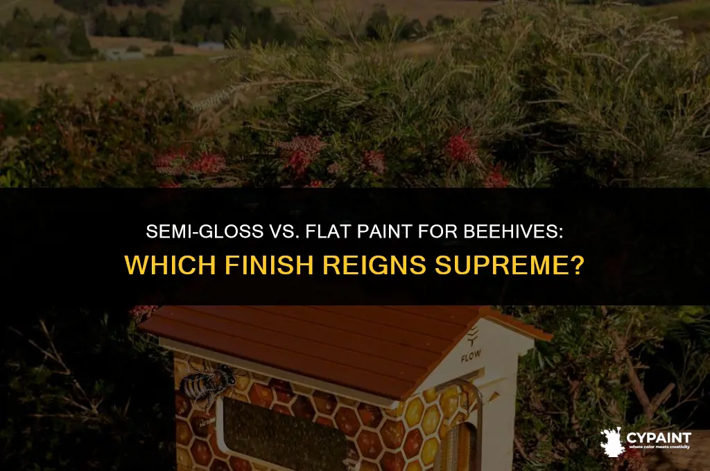 what is better semi gloss or flat paint for beehives