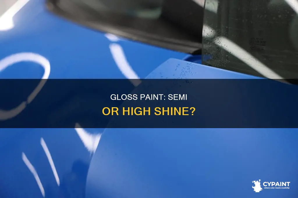 what is better semi gloss or high gloss paint