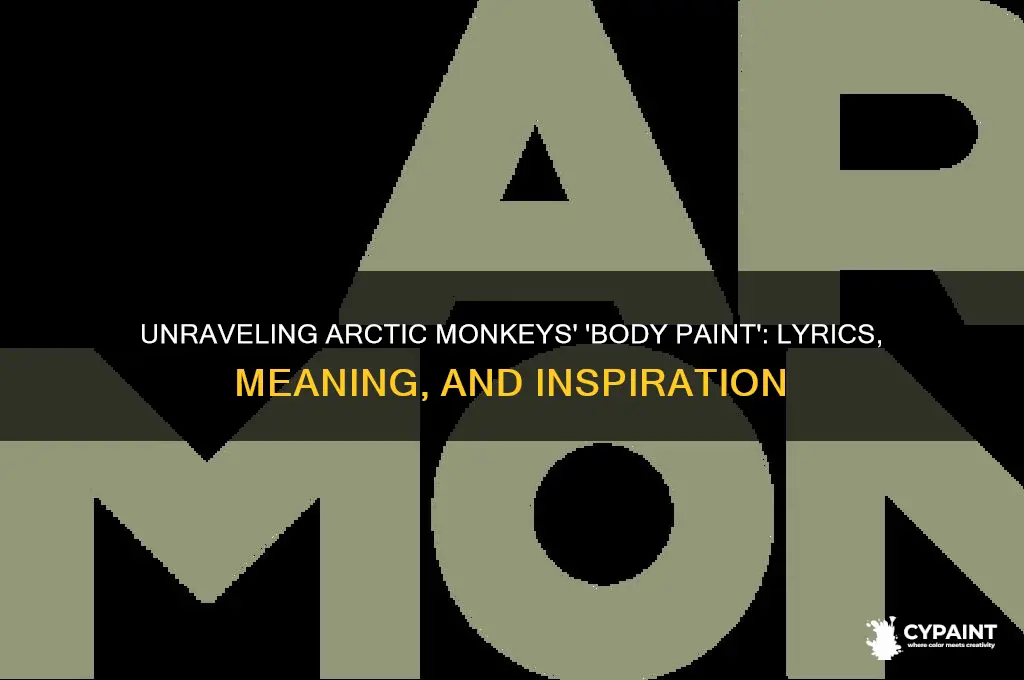 what is body paint by arctic monkeys about