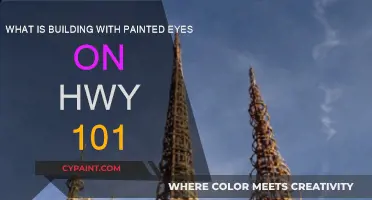 The Mystery of Painted Eyes Building on Hwy 101