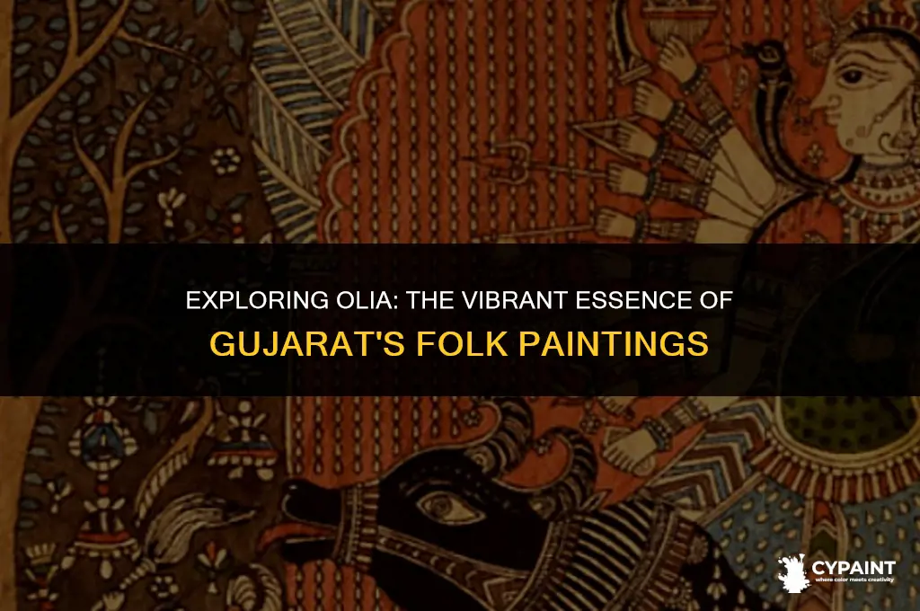 what is called olia in the folk painting of gujarat