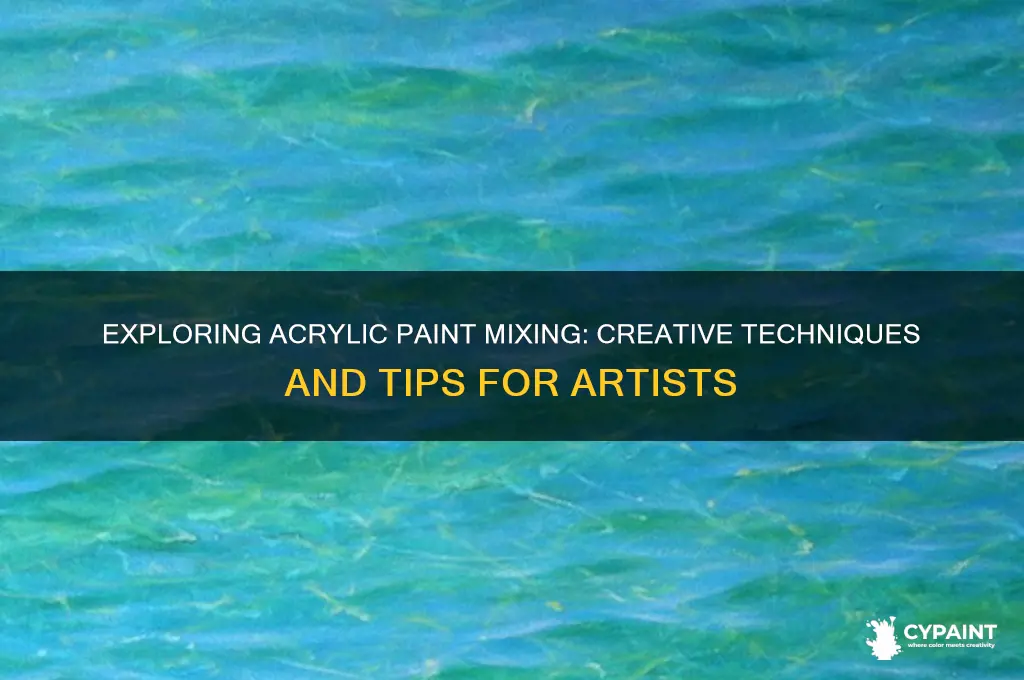 what is can mix to think acrilico paint