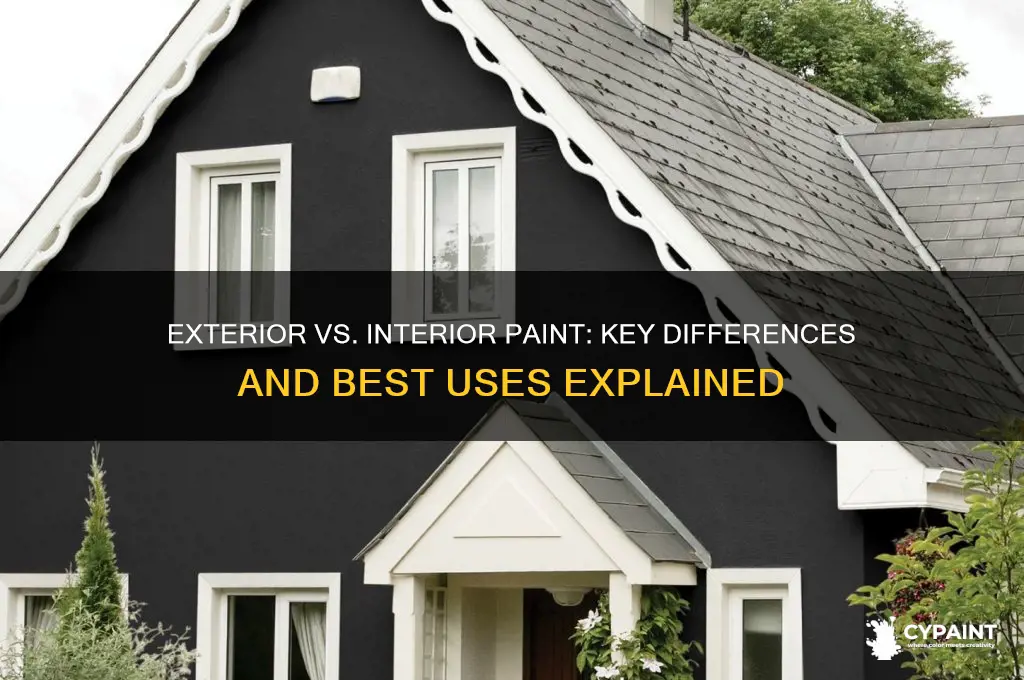 what is difference between exterior and interior paint