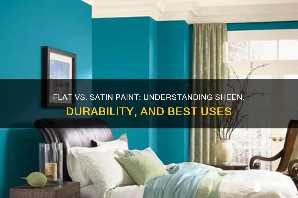 what is difference between flat and satin paint