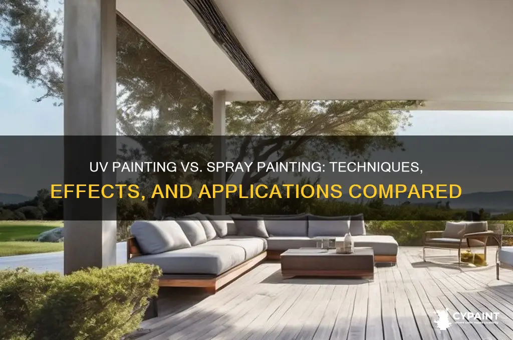 what is difference between uv painting and spraypainting