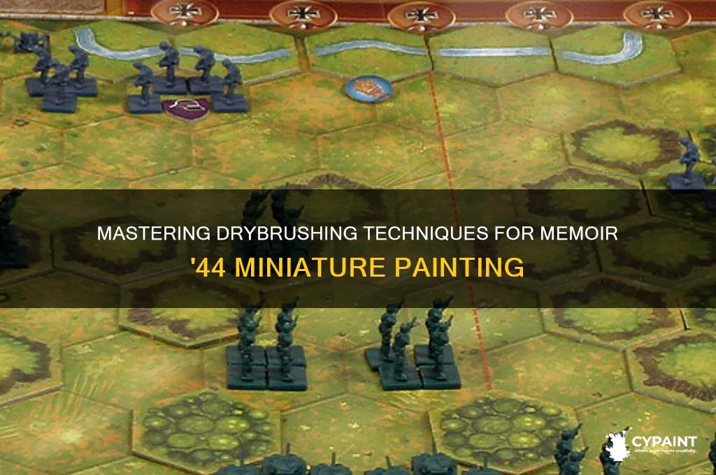 what is drybrushing for memoir 44 minature painting