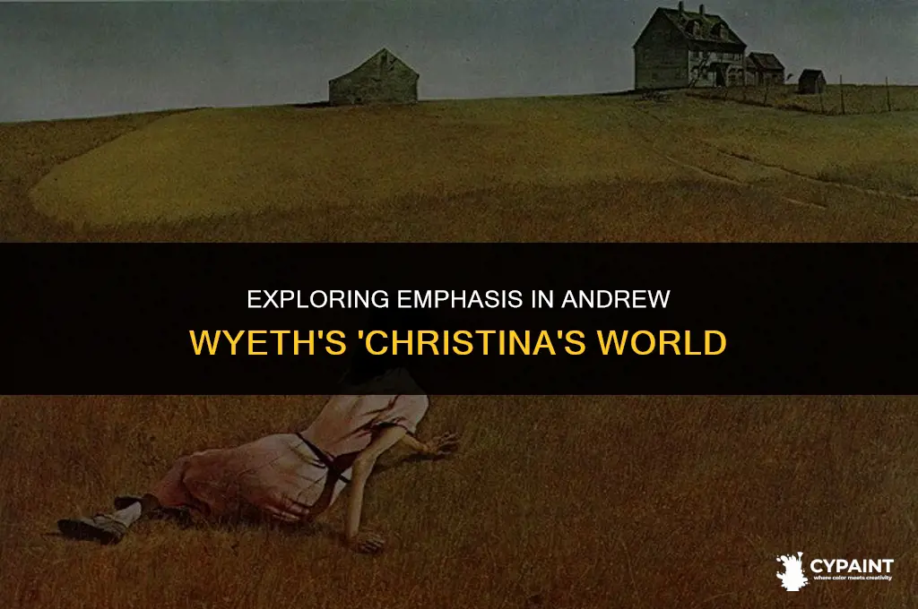 what is emphasis shown through the painting called christina