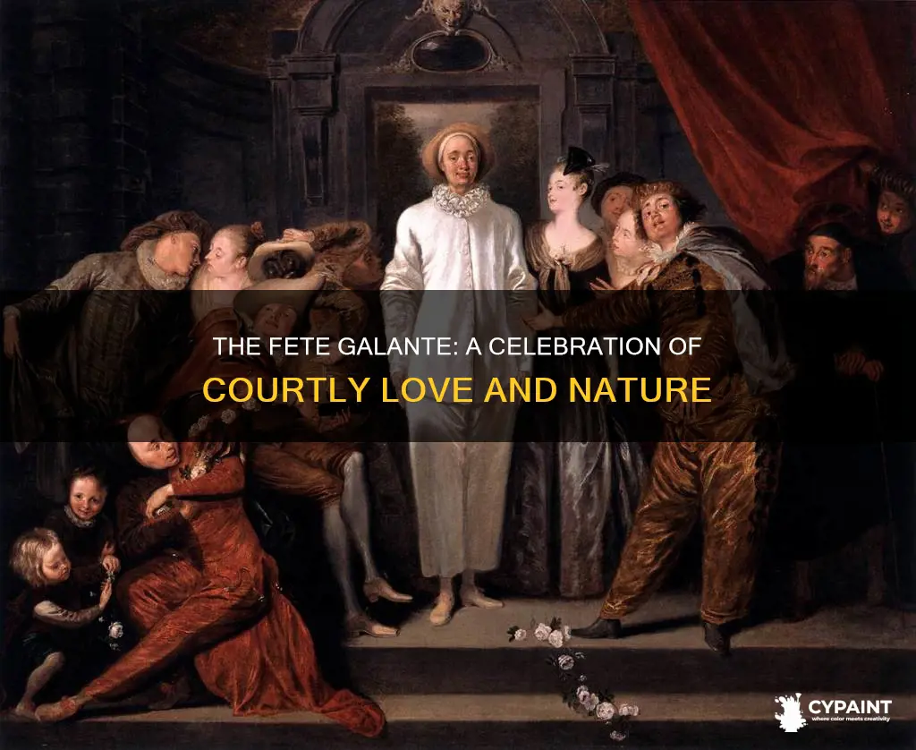 what is generally depicted in a fete galante painting