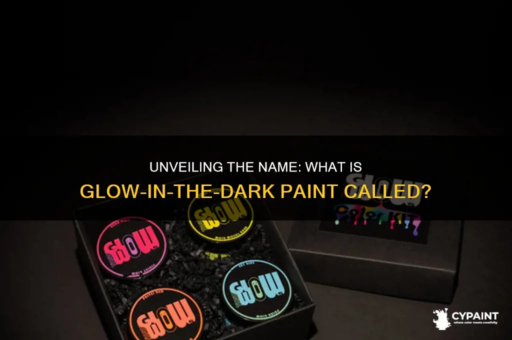 what is glow in the dark paint called