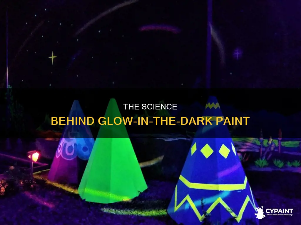 what is glow in the dark paint made of