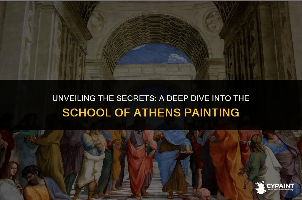 what is going on in the school of athens painting