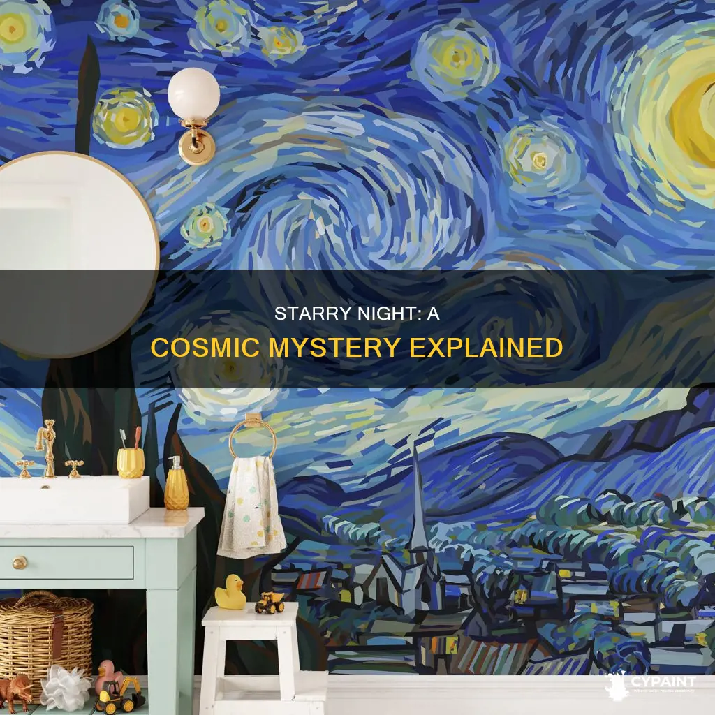 what is going on in the starry night painting