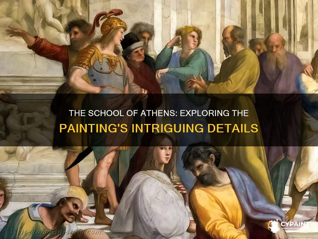 what is happening in the school of athens painting