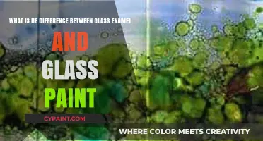 Understanding the Distinctions: Glass Enamel vs. Glass Paint