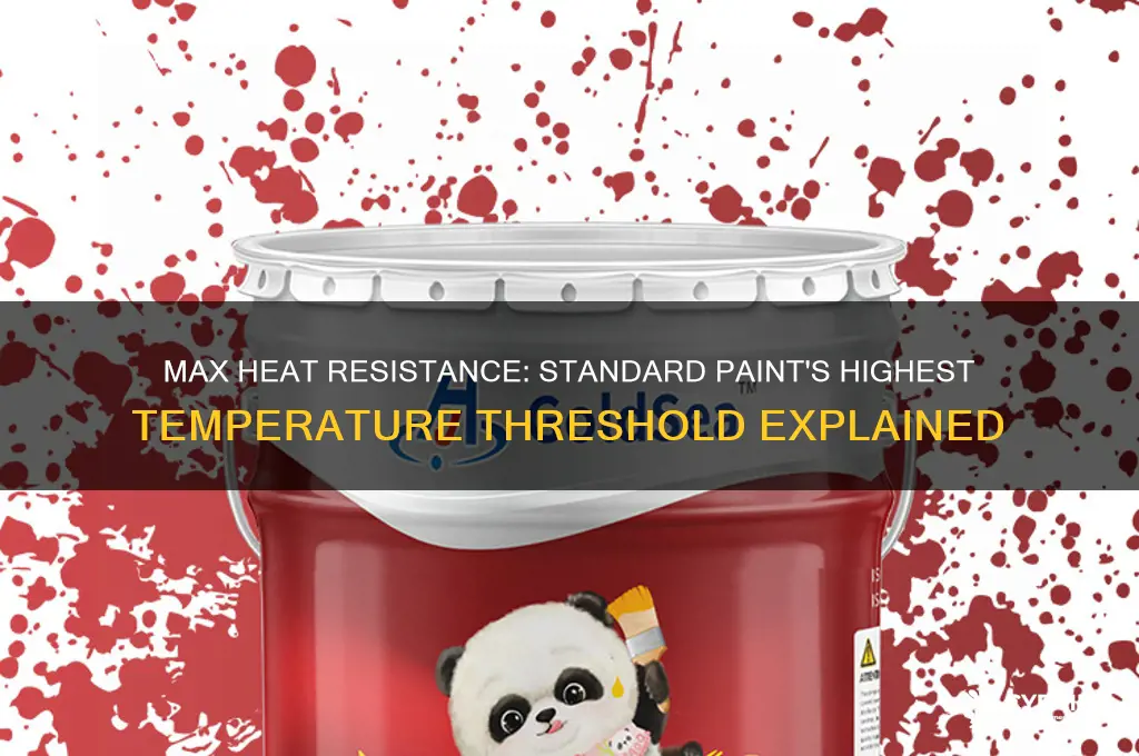 what is highest temperature standard paint can withstand