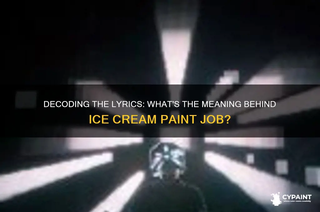what is ice cream paint job song about