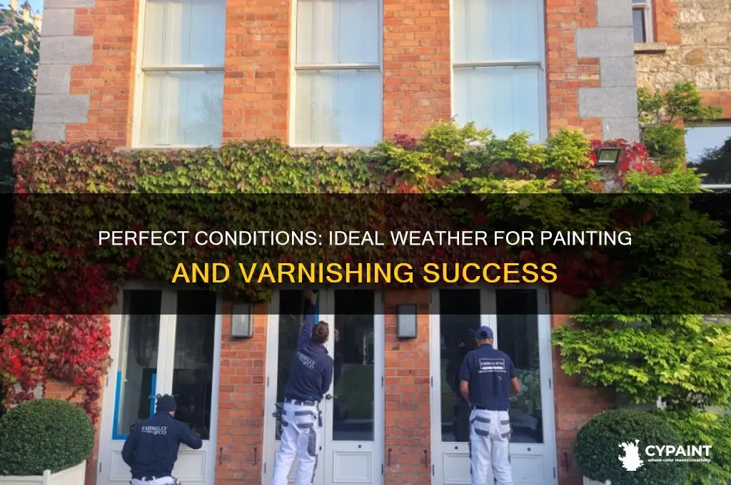 what is ideal weather to paint or varnish