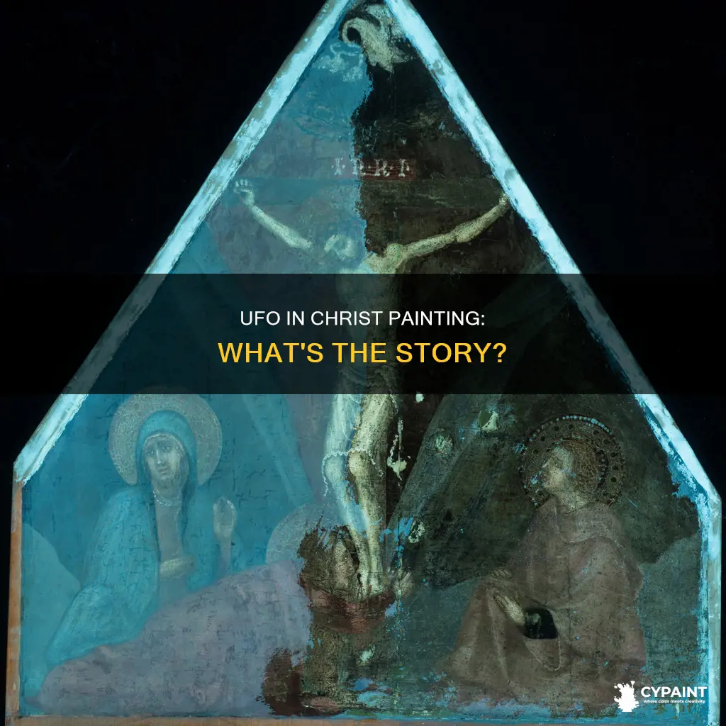 what is in the background of christ painting ufo