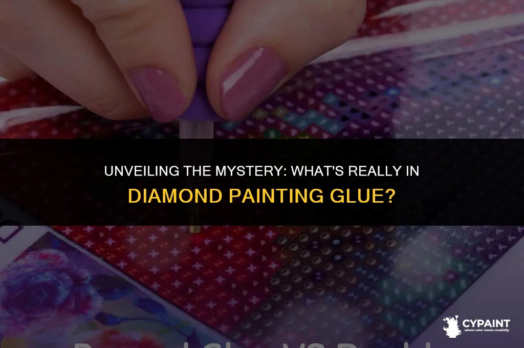 what is in the glue that comes with diamond painting
