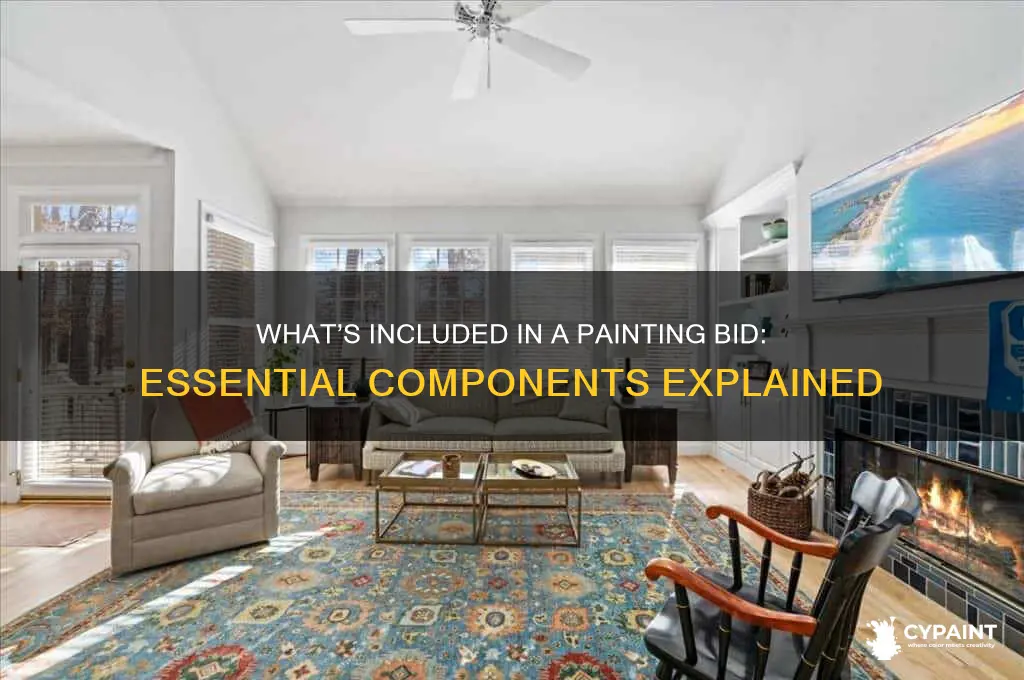 what is included in the bid to painting
