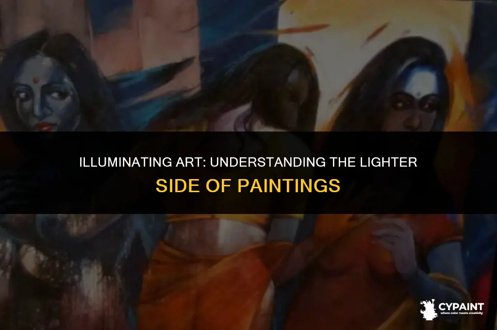what is it called the light area of an painting