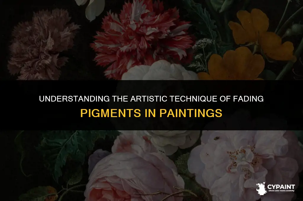what is it called when a painting diminishes at bottom