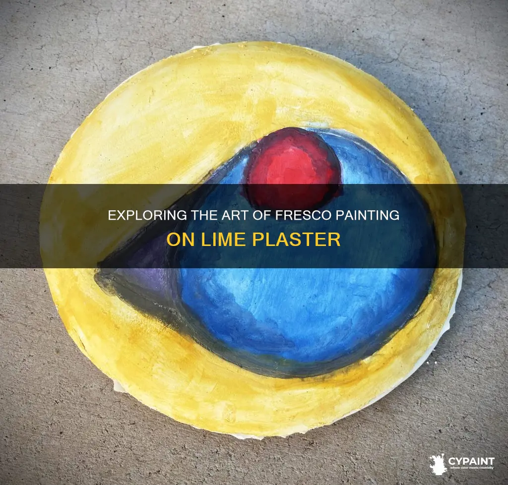 what is it called when painting on lime plaster
