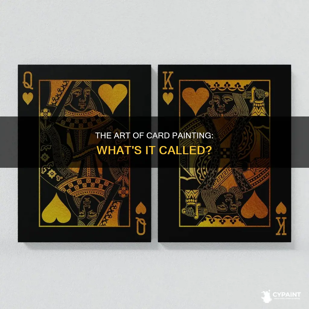 what is it called when you paint a card