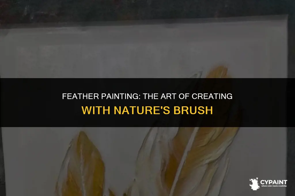 what is it called when you paint with a feather