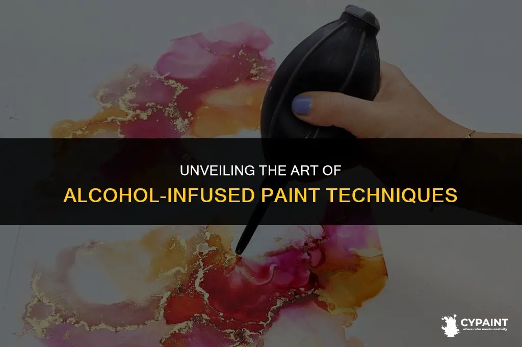 what is it called when you put acahol on paint