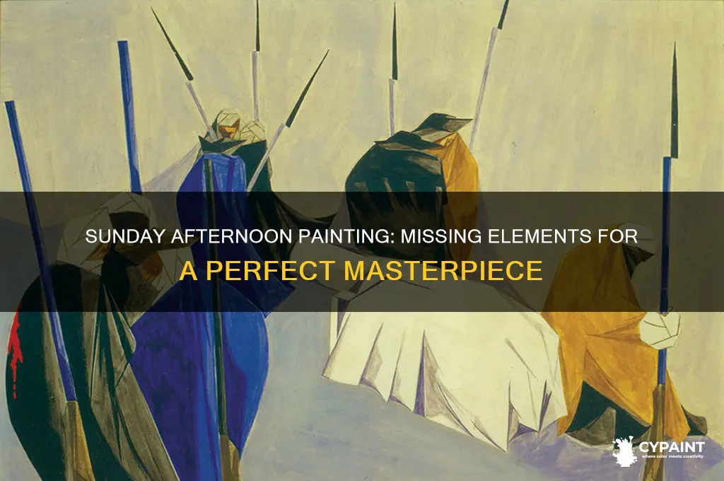 what is it lacking in sunday afternoon painting